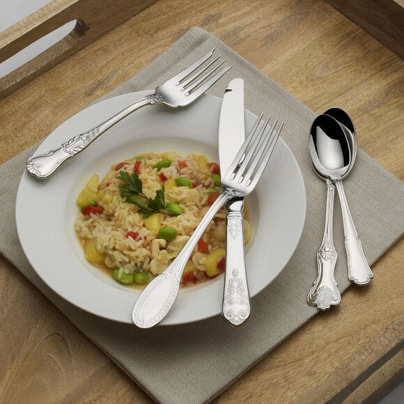 New in box: 2 Wallace Hotel Lux 20Piece Flatware Sets for 4 (2 boxes=8 settings) - Picture 5 of 9